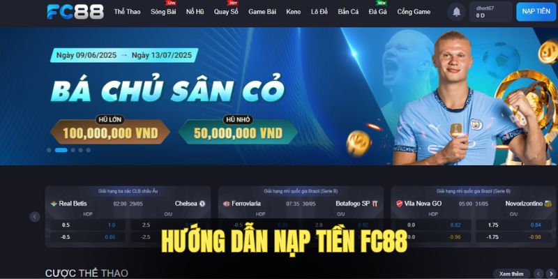 Nạp tiền FC88